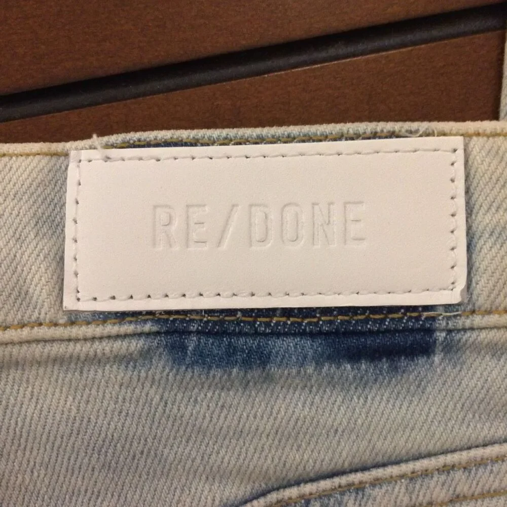 Re/Done 70s crop boot light wash jeans 25